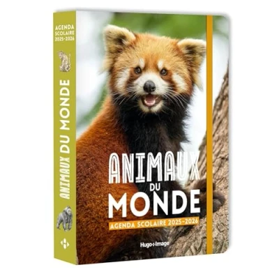 Afbeelding van AGENDA SCOLAIRE ANIMAUX DU MONDE 2025 2026