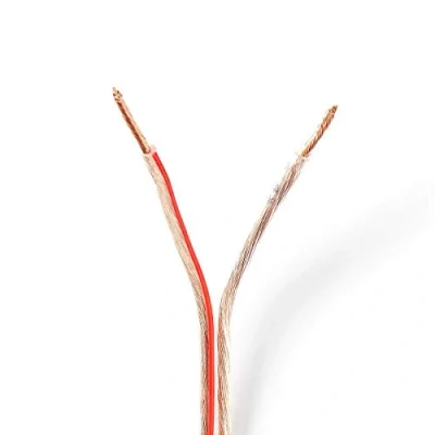Afbeelding van Luidsprekerkabel op rol 15 meter (1.5 mm², Transparant)