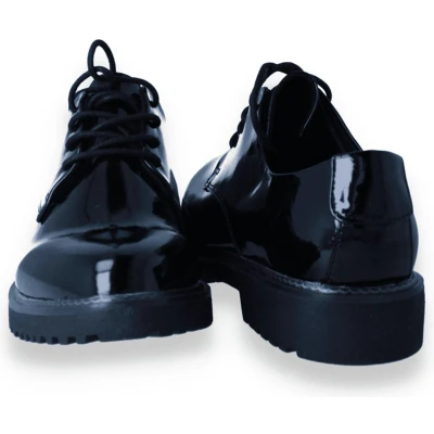 Afbeelding van Marco Tozzi Veterschoenen black, Dames, Maat: 38, Black Hoogwaardig imitatieleer