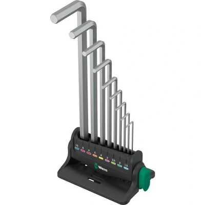 Afbeelding van Wera 950/9 Hex Plus 8 Inbus Haakse schroevendraaierset 9 delig