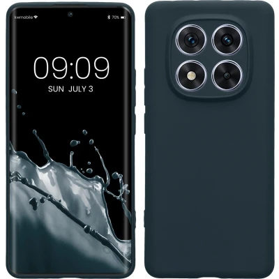 Afbeelding van kwmobile telefoonhoesje geschikt voor Xiaomi Redmi Note 14 Pro 5G / Poco X7 Hoesje smartphone Precisie camera uitsnede In leisteen