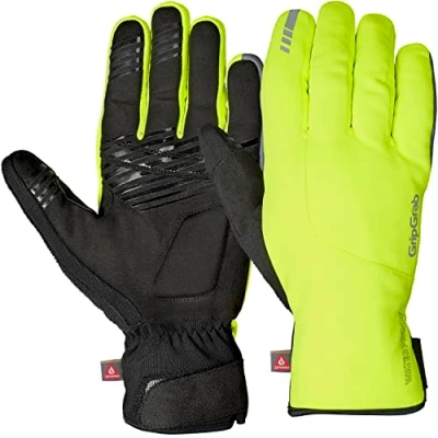 Afbeelding van GripGrab Polaris 2 Waterproof Winter Fietshandschoenen PrimaLoft Geel Hi Vis Unisex Maat M