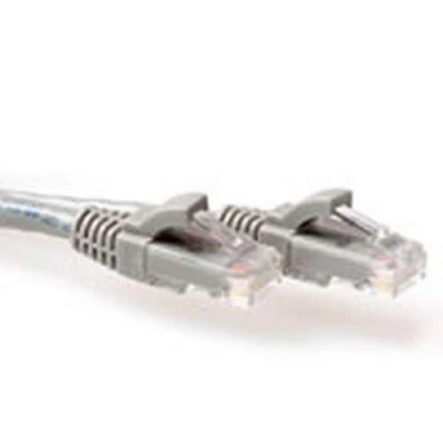 Afbeelding van ACT IB3015 U/UTP CAT6A Patchkabel Snagless RJ45 Connectoren Grijs 15 meter