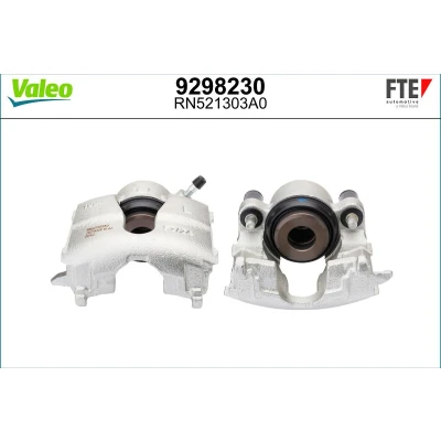 Afbeelding van FTE 9298230 Remklauw Grijs Gietijzer Vooras links Zonder houder OPEL: Astra G Convertible, Saloon, CC