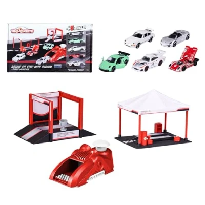 Image de Pack 5 Véhicules Majorette Porsche Racing Tent