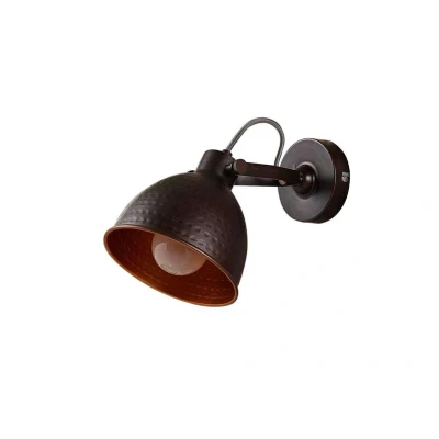 Afbeelding van Lindby wandlamp 1licht metaal E27 antiek bruin, oranje