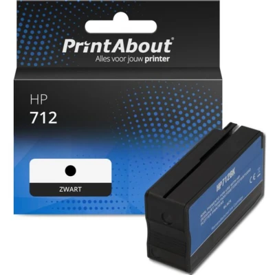 Afbeelding van Huismerk HP 3ED70A (712) Inktcartridge Zwart