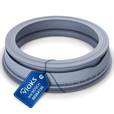 Afbeelding van VIOKS Vervangende afdichting voor Bosch wasmachine 00354135, ronde rubberen afdichting, 75 mm afdichtingen, deurhuls voorlader