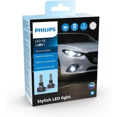 Afbeelding van Philips H1 LED Koplamp 12 24V Ultinon Pro3022 Set
