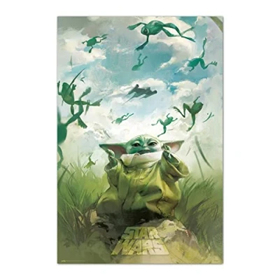Afbeelding van Poster Star Wars Grogu Training 61x91,5cm