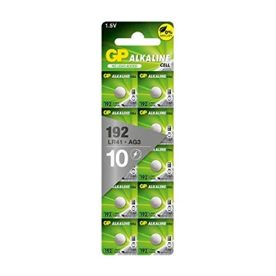 Afbeelding van GP knoopcel batterij 192/G3/AG3/L736/LR41/V3GA 10 stuks
