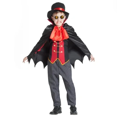 Afbeelding van Boland Kostuum Vampire Master (5 6 jaar) Kinderen Vampier Halloween Horror