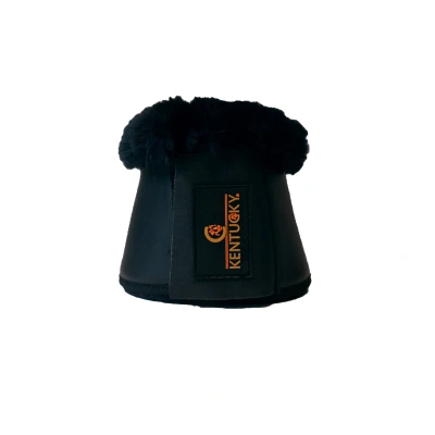 Image de Kentucky Horsewear Cloches d&#039;Obstacles Sheepskin Leather Noir/Noir XXL