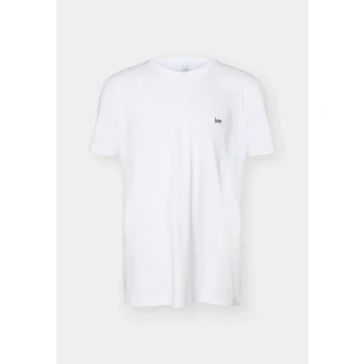 Afbeelding van Lee SS Patch LOGO Tshirt basic, Heren, Maat: Small, White