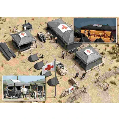 Afbeelding van Busch Feldlazarett H0 (Bu9605) modelbouwsets, hobbybouwspeelgoed voor kinderen, modelverf en accessoires