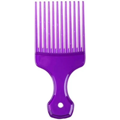 Afbeelding van Jumada&#039;s Afro Kam voor Krullen Paarse Vork Kam, Massage Kappersborstel, Haarstijl Tool