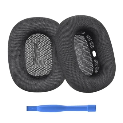 Afbeelding van Vervanging Oorkussens voor AirPods Max Hoofdtelefoon van MMOBIEL Mesh Stof Oorkussen Reservekussens Zwart