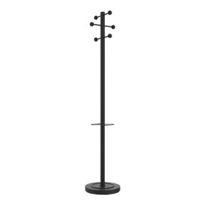 Afbeelding van Unilux, Kapstok + kapstokhaak, &quot;ACCESS&quot;, hoogte: 1.750 mm, zwart met 6 ronde jashaken, standaard van staal