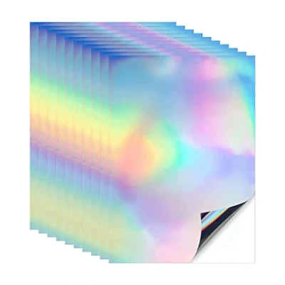 Afbeelding van UTMACH 10 vellen A4 holografisch papier holografische sticker vinyl voor inkjet en laserprinter