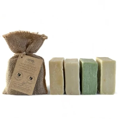 Image de Organique Naturel Traditionnel Fait À La Main Antique Savon Aloe Vera + Ortie Lait De Chèvre D&#039;Ânesse Aucun Produit Chimique!