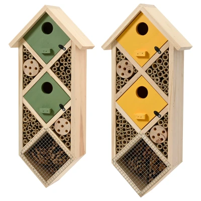 Afbeelding van Decoris Insectenhotel/Nestkast Xl Nestkast Groen Geel