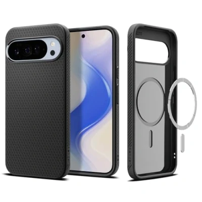 Afbeelding van Spigen Liquid Air MagFit beschermhoes compatibel met Google Pixel 10 Pro XL [zacht] mat zwart