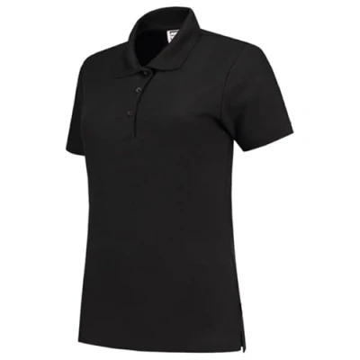 Afbeelding van Tricorp Dames Poloshirt Casual 201006 180gr Slim Fit Zwart Maat S