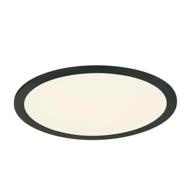Afbeelding van Trio leuchten LED Plafondlamp Plafondverlichting 15W Warm Wit 3000K Dimbaar Rond Zwart Aluminium