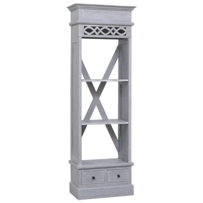 Afbeelding van Hoge kast 60x30x175 cm massief mahoniehout