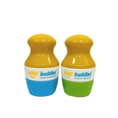 Afbeelding van Duo BG Solar Buddies Hervulbare Roll On Spons Applicator voor Kinderen, Volwassenen, Gezinnen, Reizen, 100 ml, Reisvriendelijk Zonnebrandcrème, Zonnecrème en Lotions (Groen, Blauw)