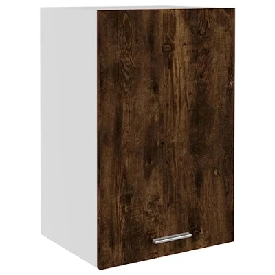 Afbeelding van Wandkast 39,5x31x60 cm bewerkt hout gerookt eikenkleurig