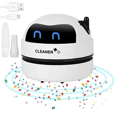 Afbeelding van mini handstofzuiger, oplaadbaar, USB, draagbaar, draadloos, hoog zuigvermogen, tafelstofzuiger voor kantoor, auto, school, thuis