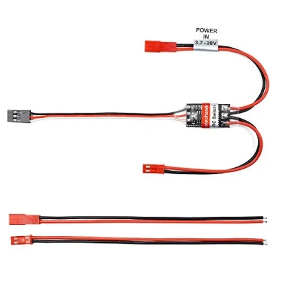 Afbeelding van RC Afstandsbediening AUX aan/uit elektronisch schakelrelais voor auto vrachtwagen boot licht led drone (8A)
