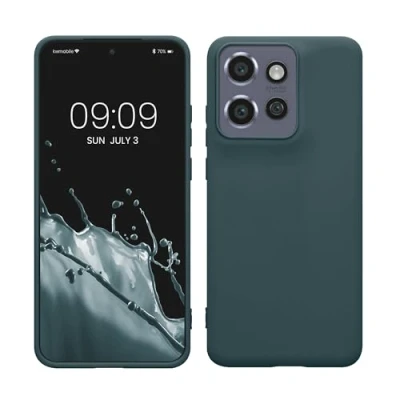 Afbeelding van kwmobile telefoonhoesje geschikt voor Motorola Edge 50 Neo / ThinkPhone 25 Hoesje smartphone Back cover in leisteen