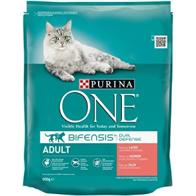 Afbeelding van Purina ONE Adult Zalm Volkoren Granen 8x 800 gr