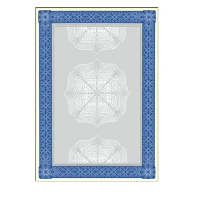 Afbeelding van Sigel designpapier A4 waardepapier blauw 185 grams 20 vel SI DP490