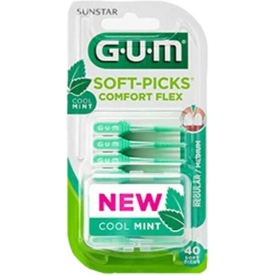Afbeelding van 3x GUM Soft Picks Comfort Flex Mint Medium 40 stuks