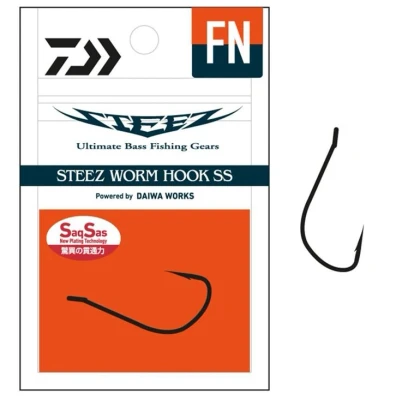 Afbeelding van Daiwa Steez Worm Hook SS FN Roofvis Haak #2 12 stuks Dropshothaken