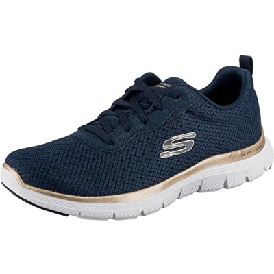 Image de Skechers Flex Appeal 4.0 Brilliant View Femme Basket, Slate Mesh Trim, 40 EU