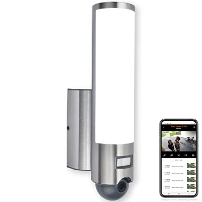 Afbeelding van Lutec ELARA 5267106001 LED wandlamp met bewegingsmelder 17.50 W RVS