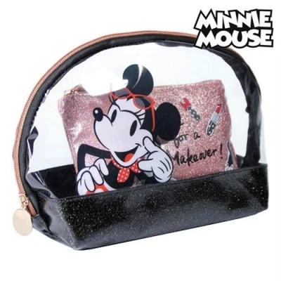 Image de Trousse de toilette minnie mouse noir (2 pcs)