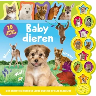 Afbeelding van 10 geluiden Geluidenboek Babydieren