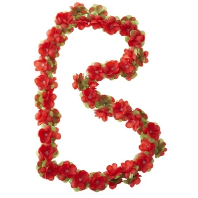 Afbeelding van Bloemenguirlande Basil Garland rood