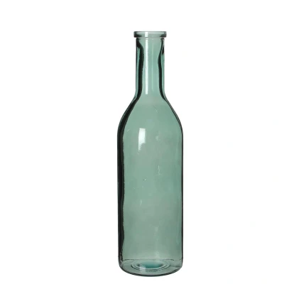 Afbeelding van Mica Decorations rioja glazen fles grijs maat in cm: 50 x 15