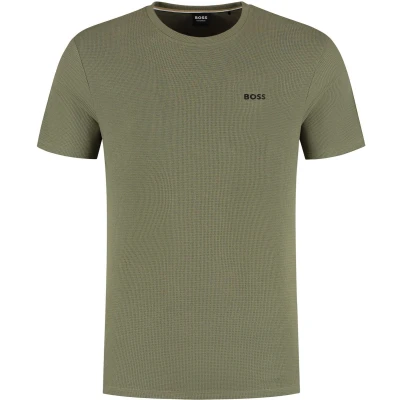 Afbeelding van BOSS Waffle Pyjamashirt, Heren, Maat: Medium, Open green