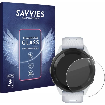 Afbeelding van Savvies Glas Screenprotector voor Garmin Forerunner 265 (46 mm) Gehard Beschermglas 9H (3 Stuks)