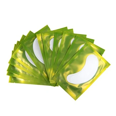 Afbeelding van 100 Paar Patches Voor Wimperverlengingen Gel Patch Pluisvrije Oogpatches Wimpers Pad Eye Masker Schoonheid Tool (Groen)