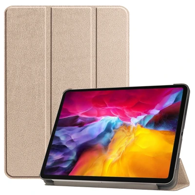 Afbeelding van iMoshion Tablet Hoes Geschikt voor iPad Pro 11 (2018) / (2020) (2021) (2022) Trifold Bookcase Goud