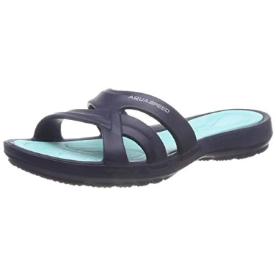Afbeelding van Aqua Speed Panama Badslippers Dames Navy/Turquoise 42