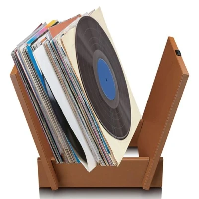 Image de Système de rangement pour max. 40 vinyles Lenco TTA 040BN Marron
